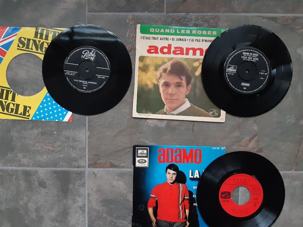 Singles Adamo 3 singels zgan, Ophalen of Verzenden, Zo goed als nieuw, Pop, Single