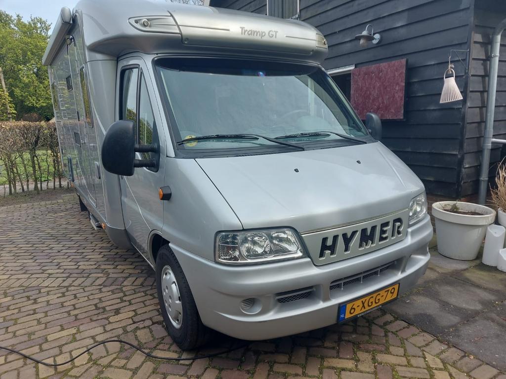 Mooie Hymer Tramp GT camper te koop wegens tijdgebrek, Caravans en Kamperen, Ringverwarming, Fiat, Tot en met 2, Particulier