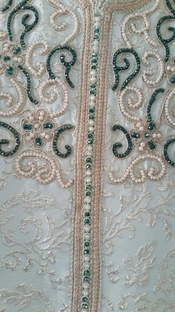 Chique Brokaat Kaftan met Steentjes en Pareltjes - Nieuw, Ophalen of Verzenden, Nieuw, Maat 36 (S), Overige typen