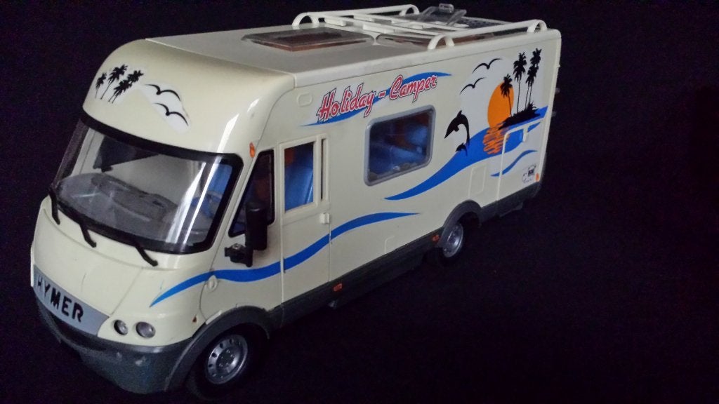 Dickie Toys Hymer Holiday CAMPER <> Majorette Germany, Ophalen of Verzenden