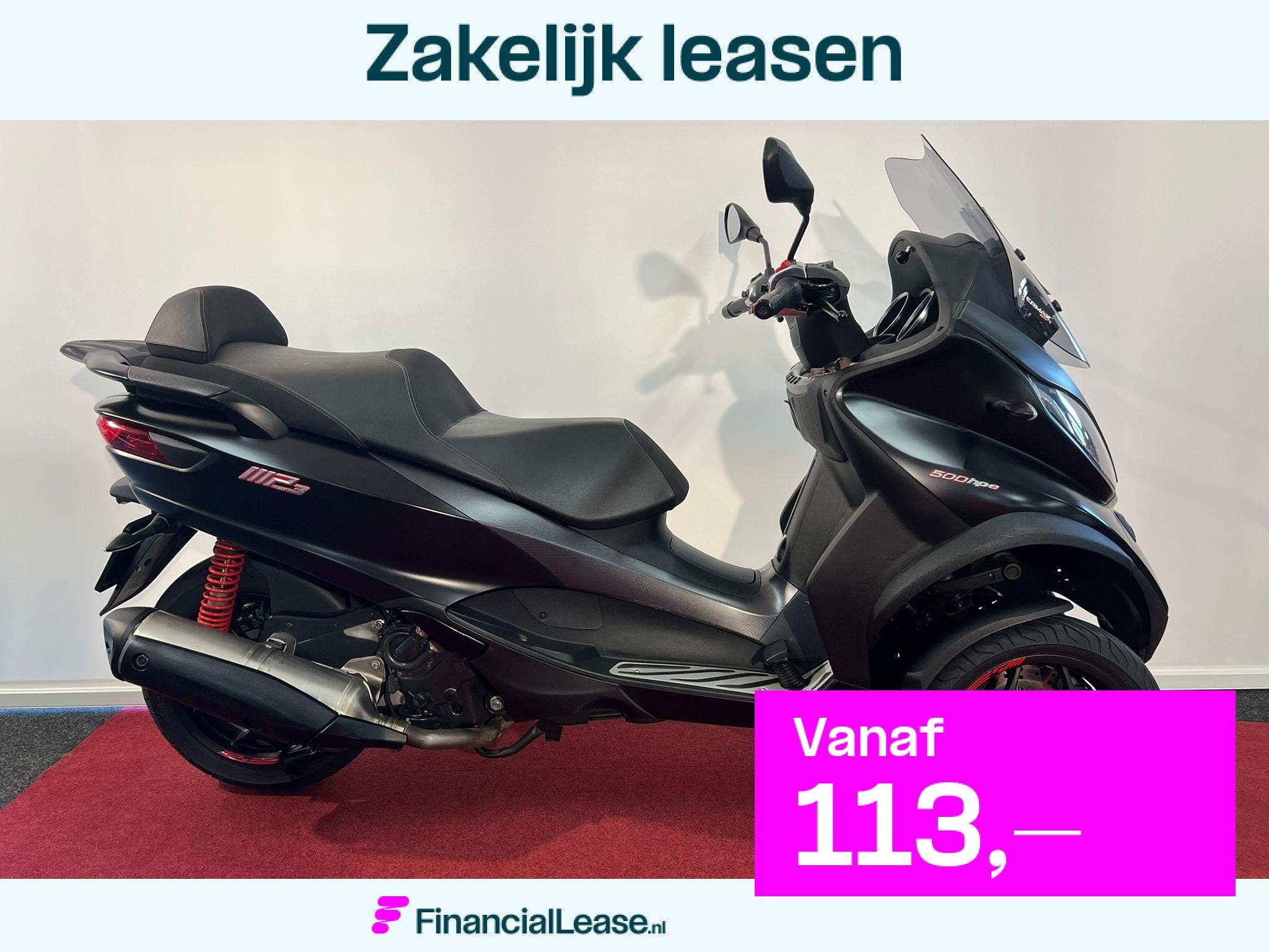Piaggio MP3 500 HPE Sport ABS, Scooter, 493 cc, Bedrijf, 12 t/m 35 kW