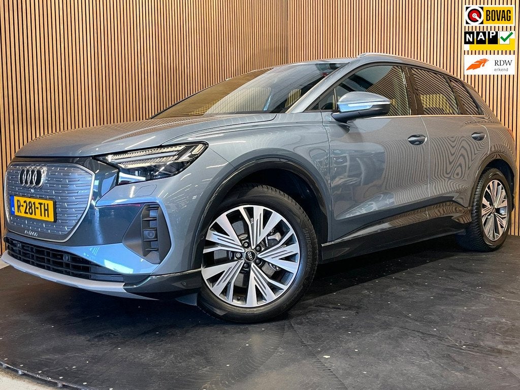Audi Q4 e-tron 40 Advanced Edition 77 kWh|90% SOH|ELEK.TREKH, Auto's, Audi, Automaat, Gebruikt, Blauw, Origineel Nederlands