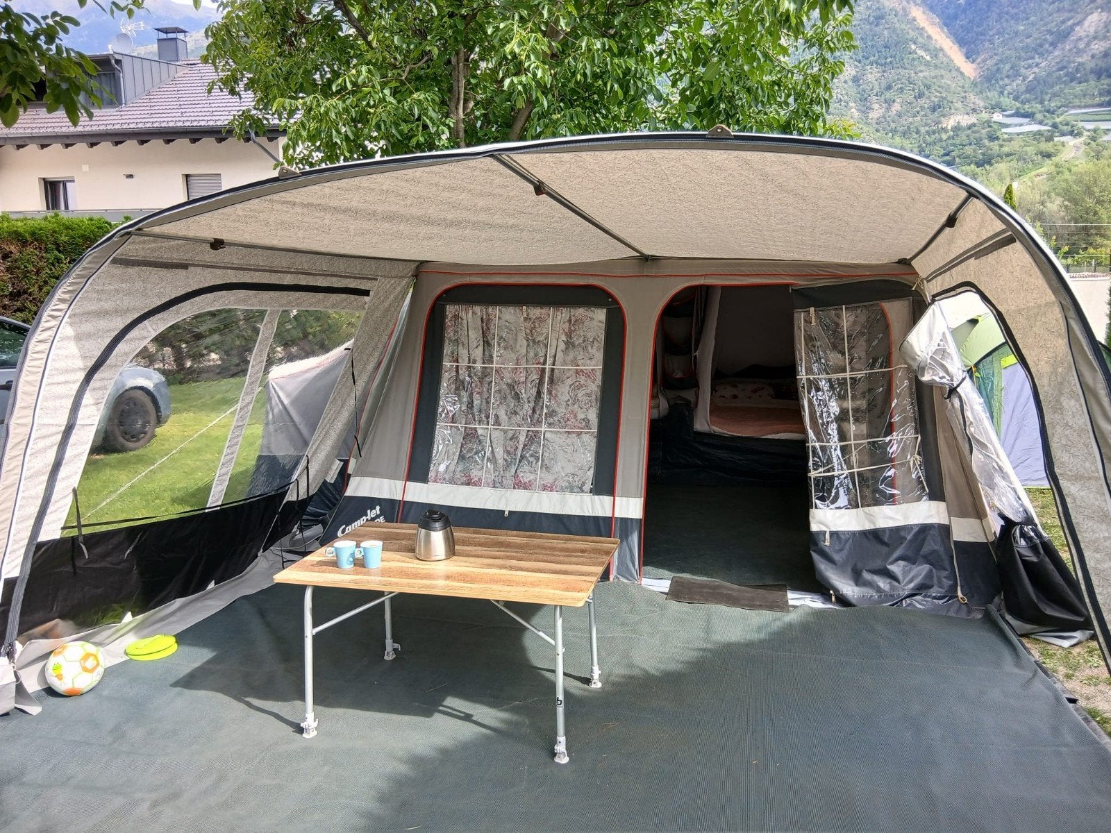 Complete Camp-let Concorde vouwwagen voor 4+1 personen, Caravans en Kamperen, Ophalen