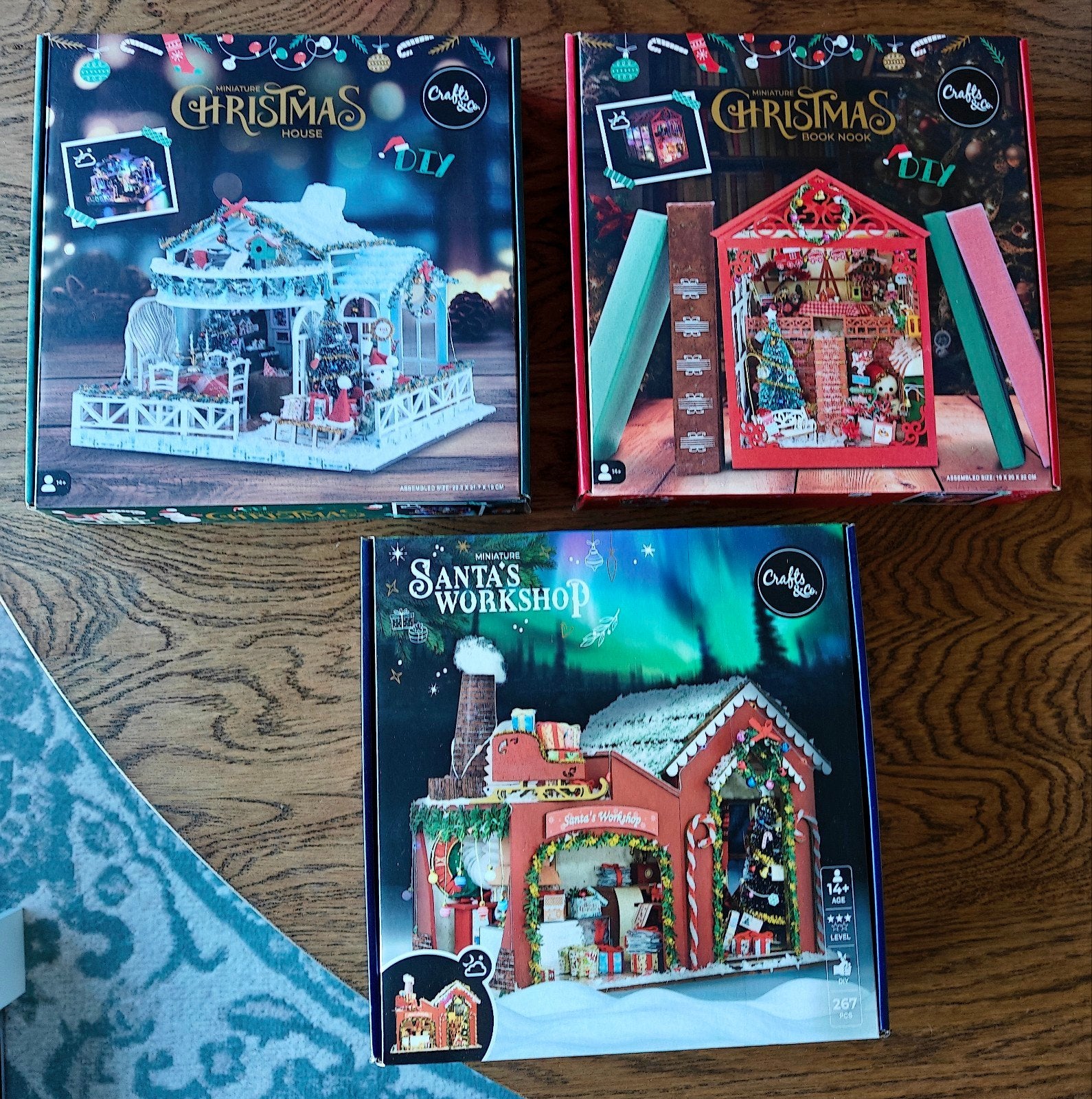 Drie nieuwe miniaturen knutselsets (kerstmis), Ophalen of Verzenden, Nieuw, Knutselwerk