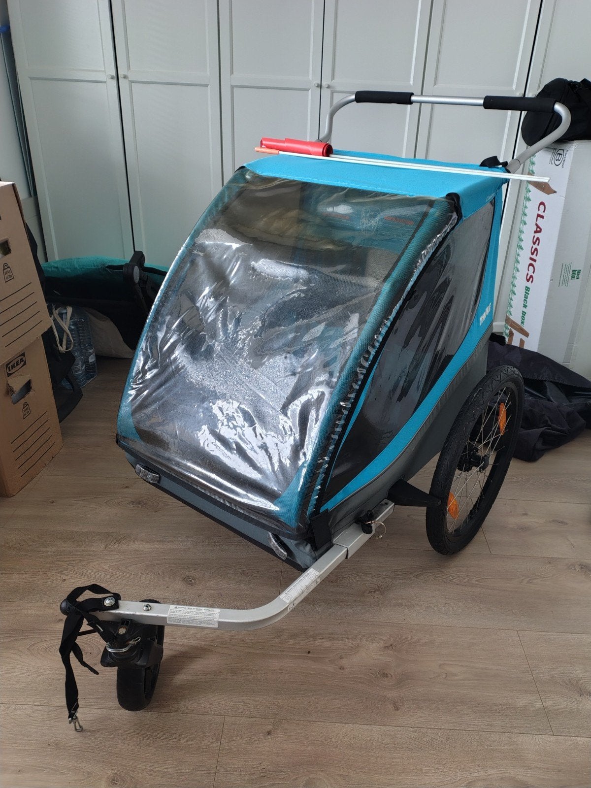 Thule Coaster XT Fietskar - Blauw/Grijs, Ophalen, Zo goed als nieuw