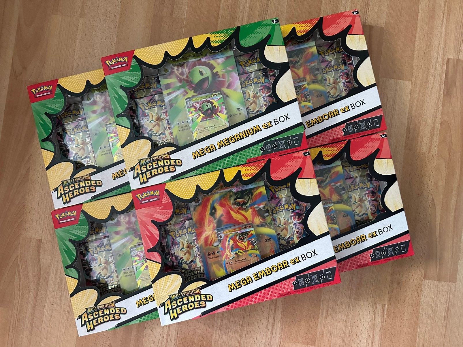 Pokémon Ascended Heroes MEGA Meganium / Emboar EX Box NEW, Hobby en Vrije tijd, Verzamelkaartspellen | Pokémon, Ophalen of Verzenden