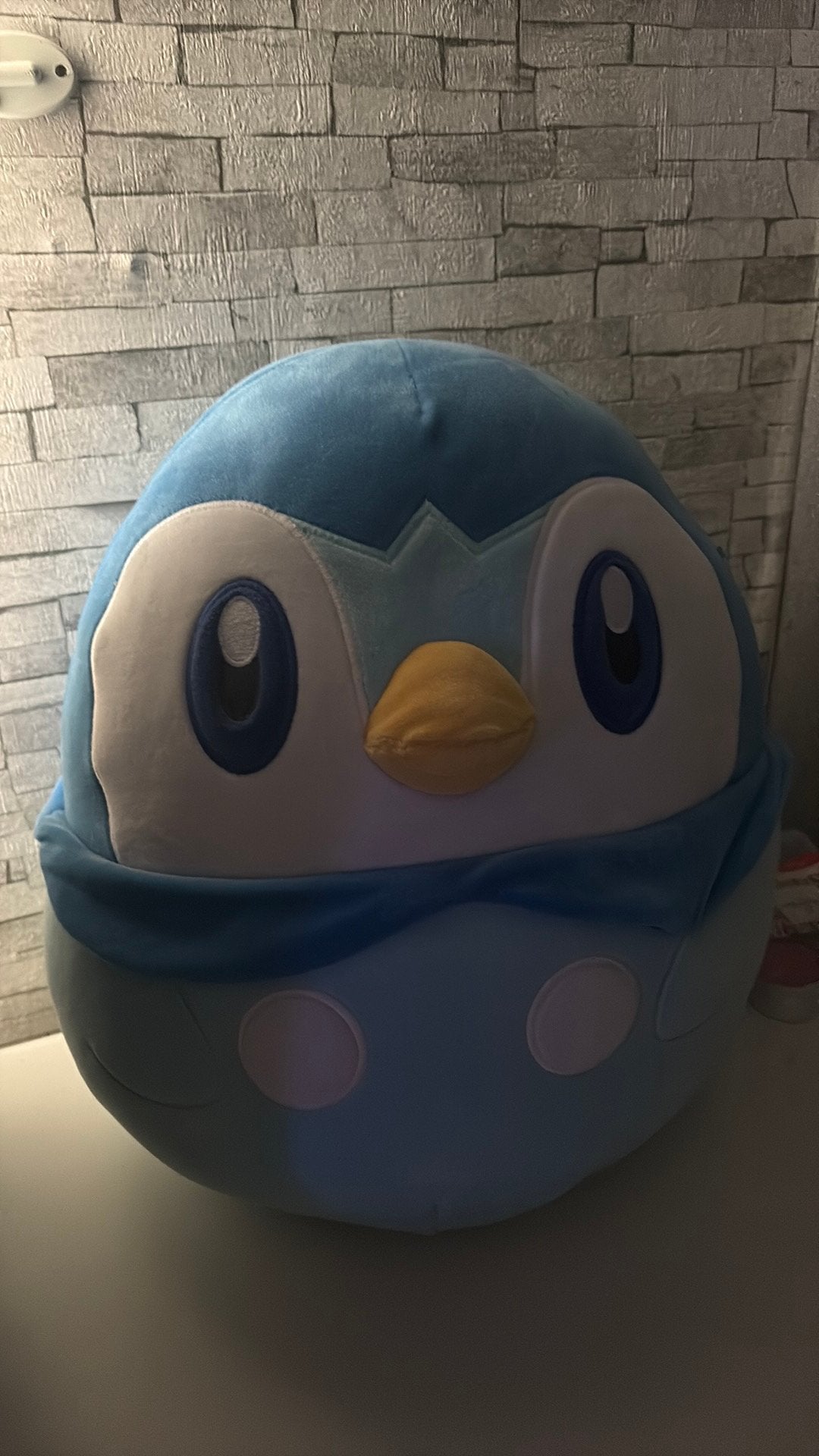 Squishmallow piplup groot, Overige typen, Ophalen of Verzenden, Zo goed als nieuw, Pokémon