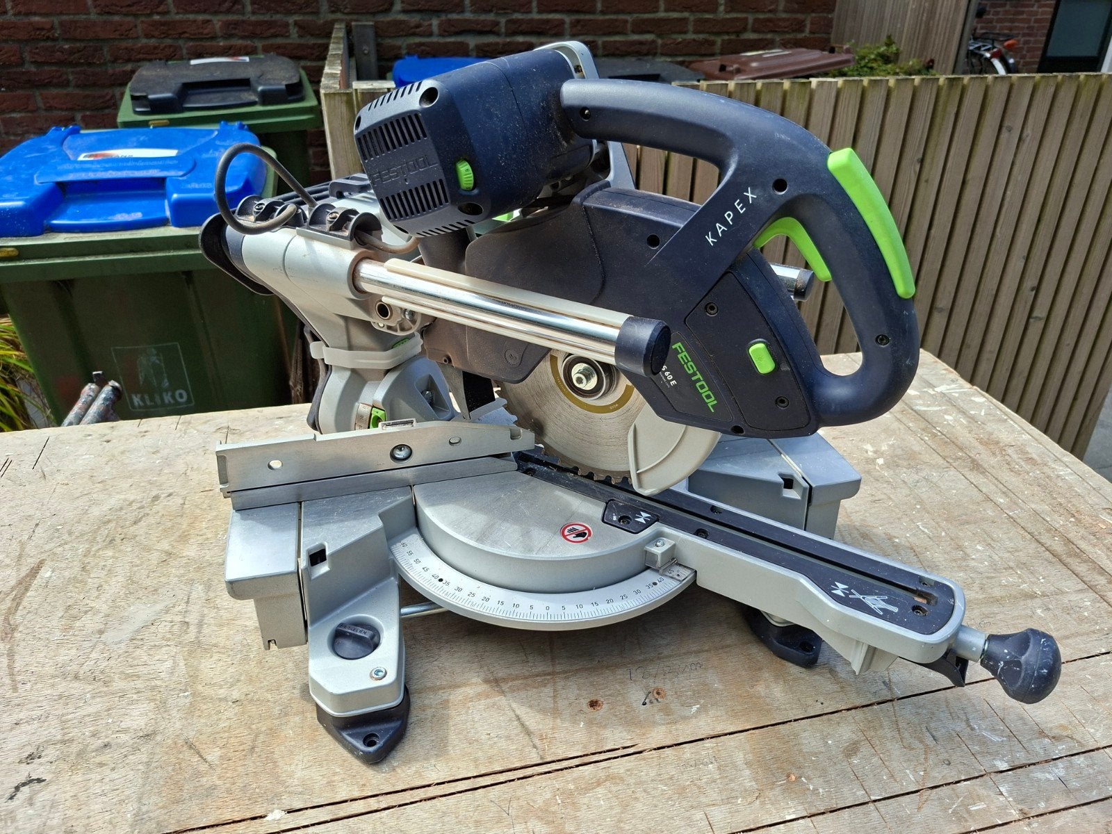 Festool kapex 60e 3mnd oud, Doe-het-zelf en Verbouw, Gereedschap | Zaagmachines, Ophalen, 70 mm of meer, Zo goed als nieuw, Afkortzaag