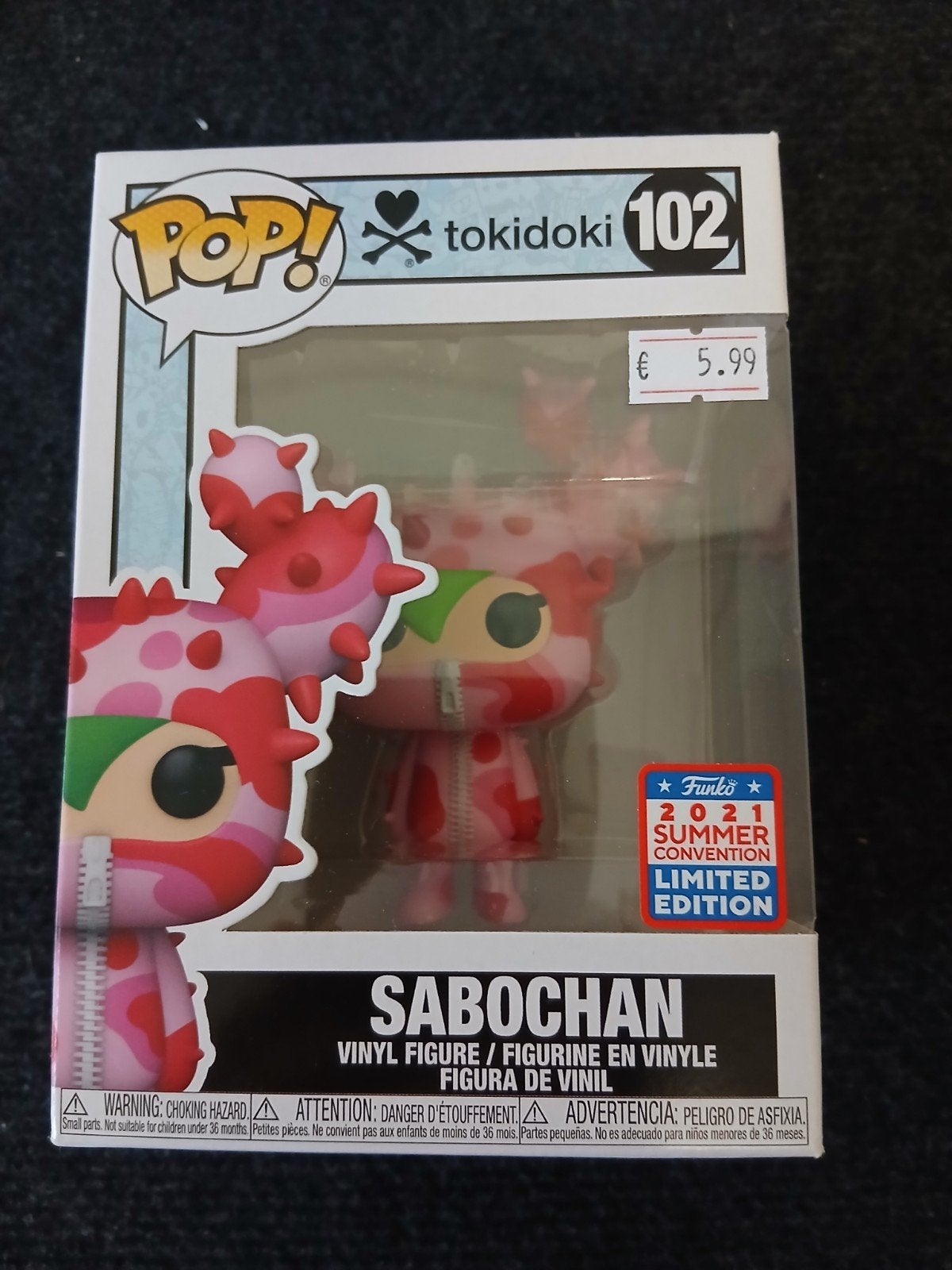 Funko Pop! Tokidoki Sabochan #102 - Summer Convention 2021, Ophalen of Verzenden, Nieuw