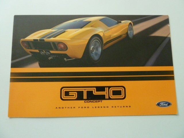 2003 Ford GT40 Concept Brochure USA, Ophalen of Verzenden, Zo goed als nieuw, Ford