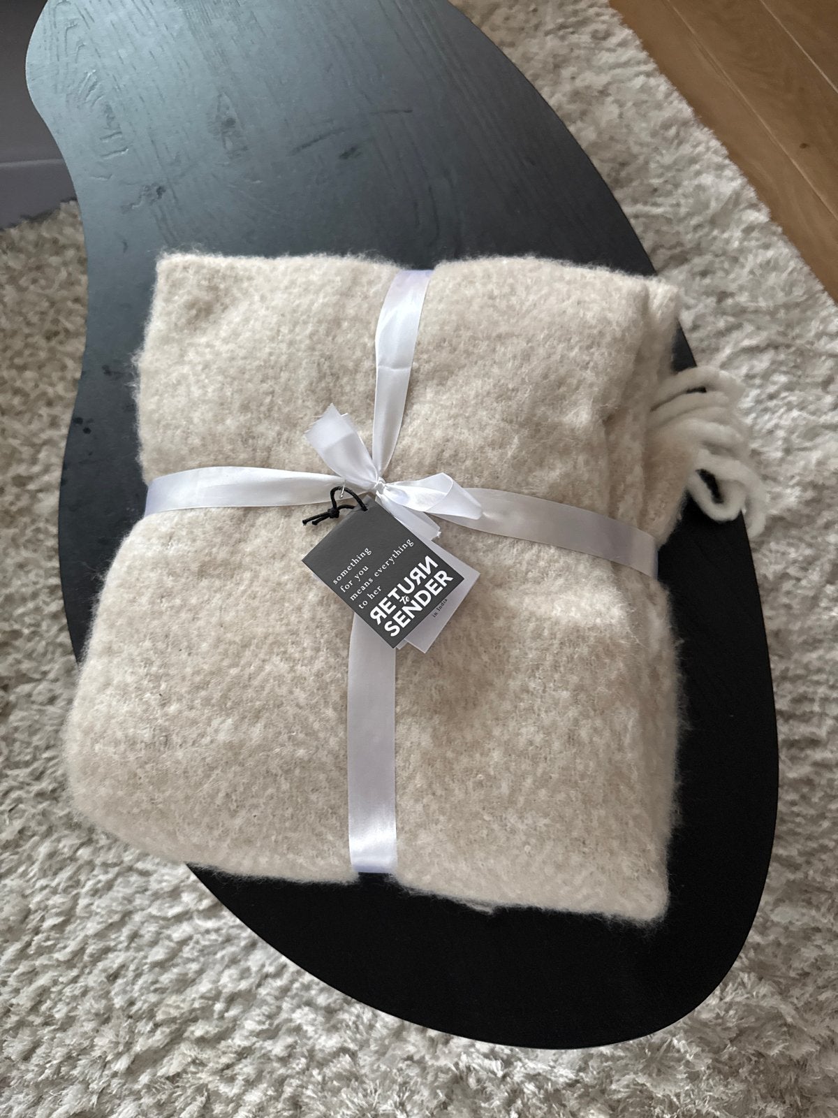 Nieuw Return to Sender plaid/deken, handgemaakt, Overige merken, Beige, Nieuw, Ophalen of Verzenden
