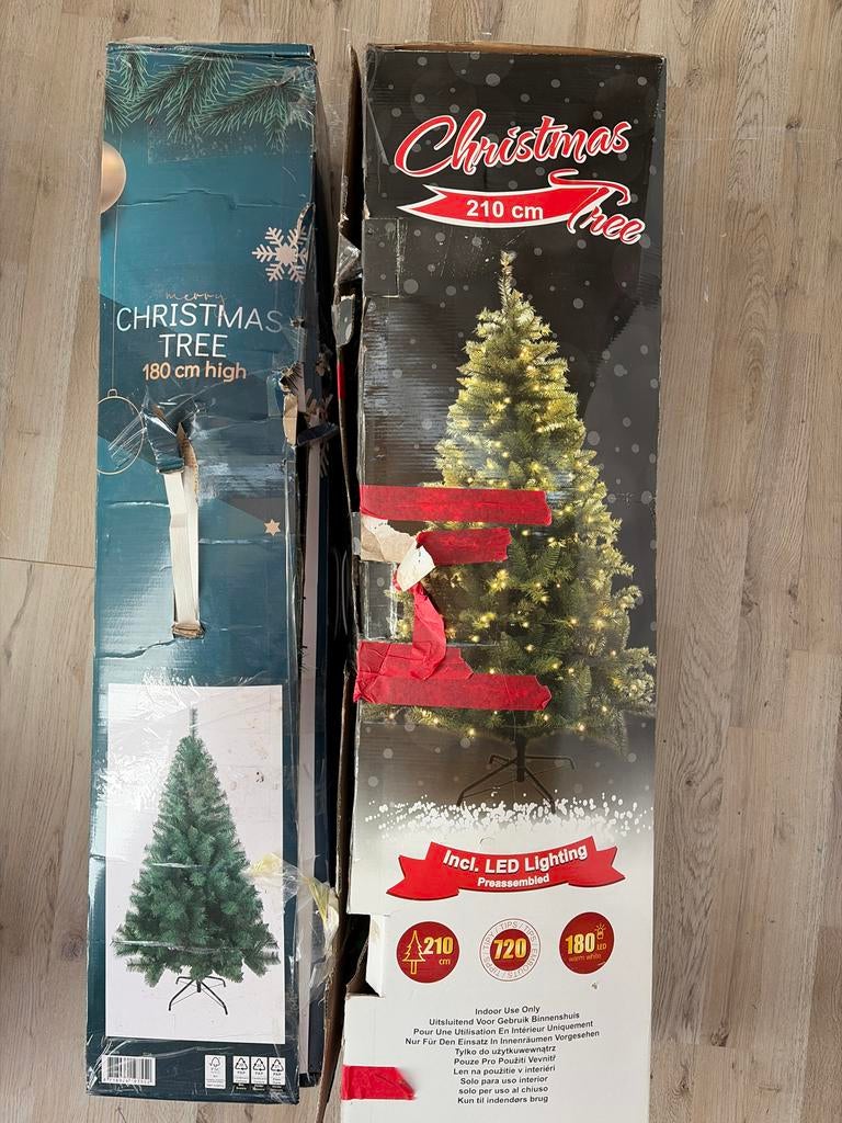Twee kunst kerstbomen te koop, Ophalen, Zo goed als nieuw