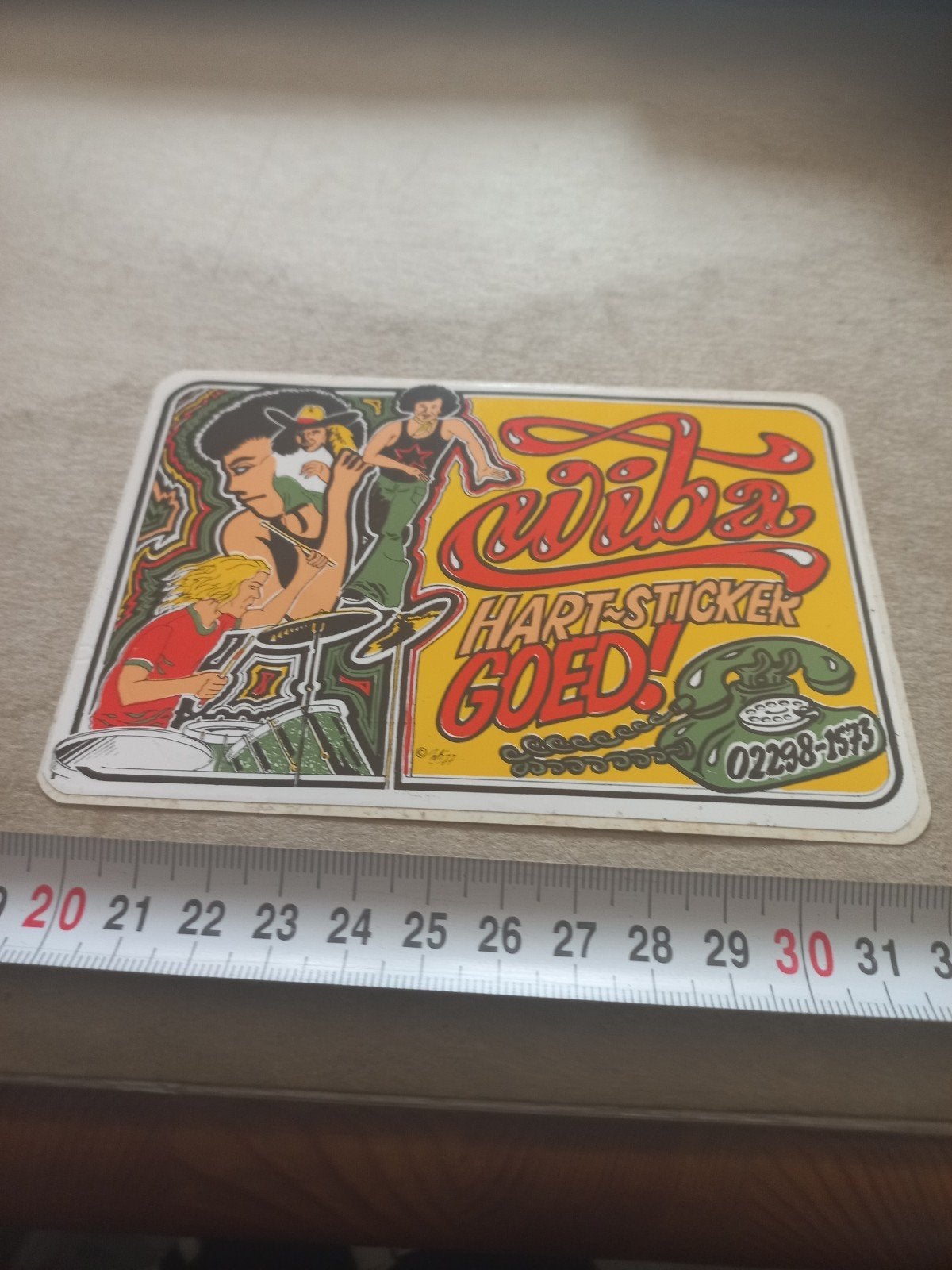 Wiba hard sticker goed, Ophalen of Verzenden, Zo goed als nieuw