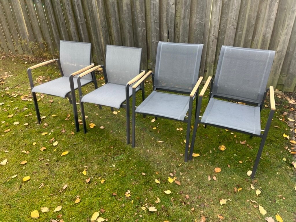 Nieuw - 4 Seasons Outdoor tuin arm stoel - Stapelbaar, Tuin en Terras, Tuinstoelen, Ophalen of Verzenden, Nieuw, Textileen, Stapelbaar