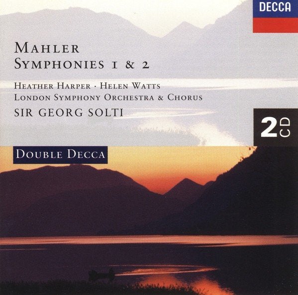 Mahler Symphonies N 1 & 2 Solti dubbel CD, Cd's en Dvd's, Gebruikt, Mozart, Ophalen of Verzenden, Romantiek