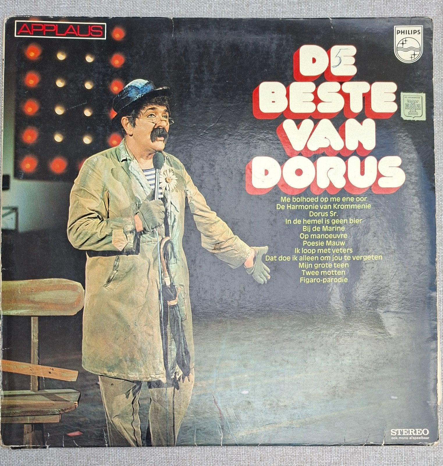 Dorus - De Beste Van Dorus LP (Philips, Stereo), LP, Gebruikt, Cabaret of Kleinkunst, Ophalen of Verzenden