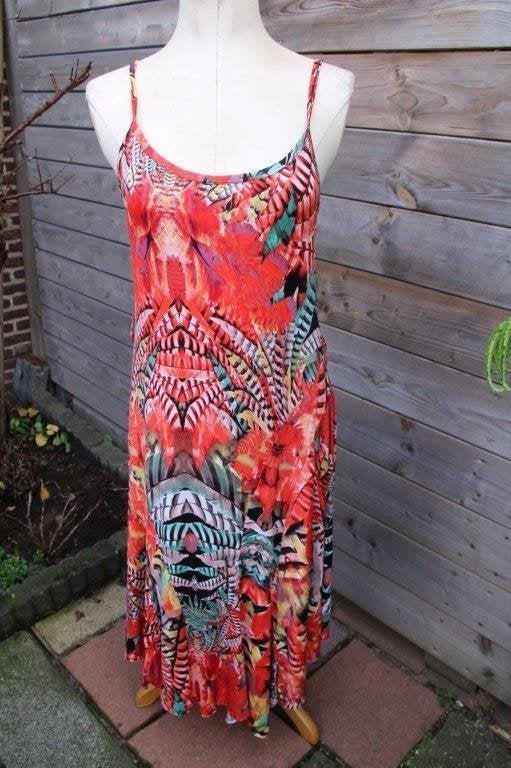 Jurk rood/ kleur Esperance mt S/M Vaste prijs, Kleding | Dames, Jurken, Esperance, Ophalen of Verzenden, Zo goed als nieuw, Knielengte