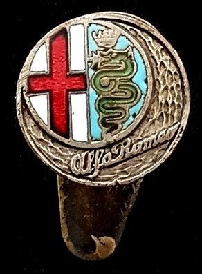 Alfa Romeo knoop speld 50er jaren, Verzenden, Zo goed als nieuw, Transport, Speldje of Pin