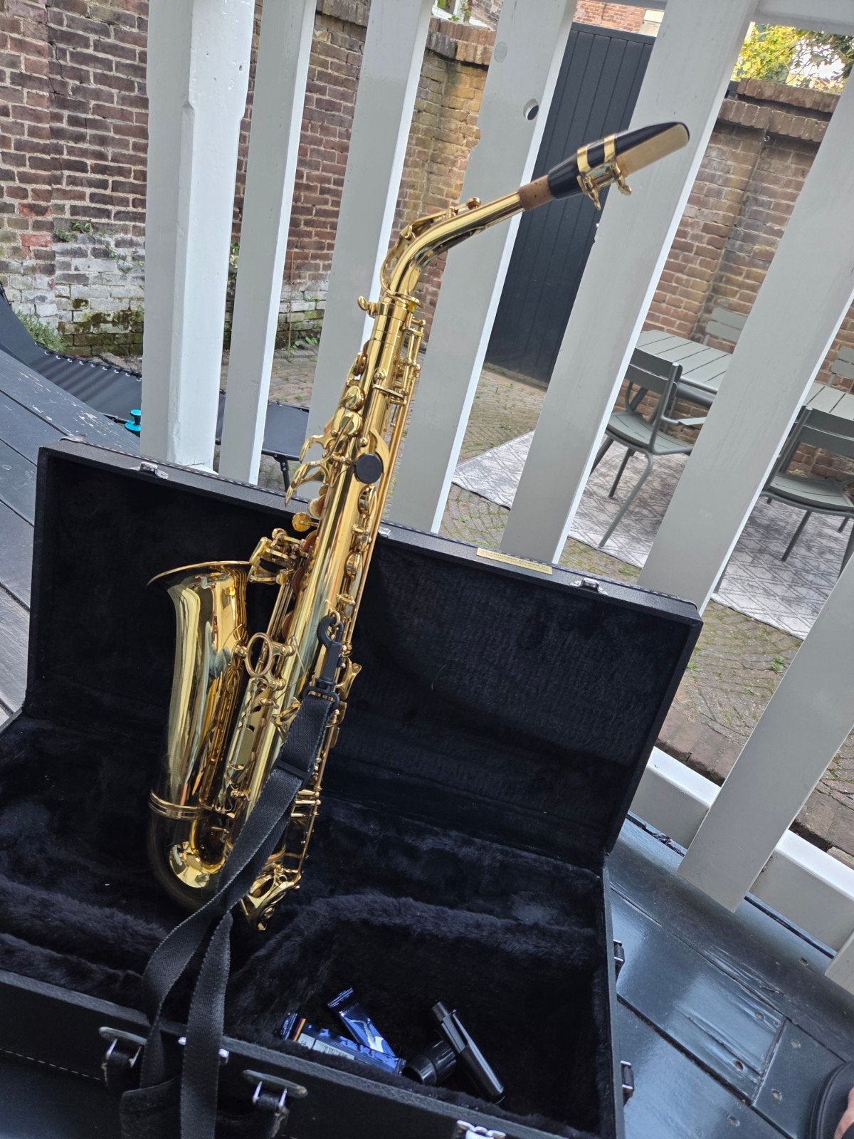 alt sax, Ophalen of Verzenden, Alt, Met koffer
