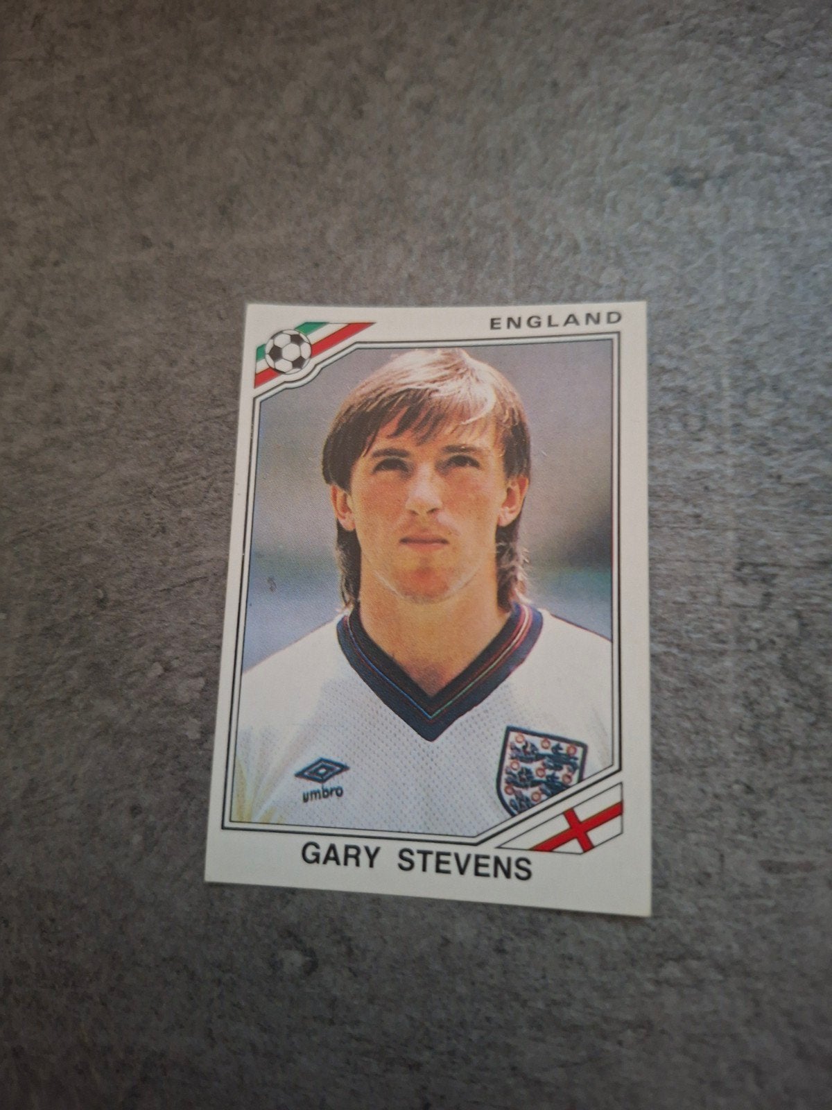 Panini sticker WK 86 Mexico. Gary Stevens Engeland., Ophalen of Verzenden, Zo goed als nieuw, Sticker