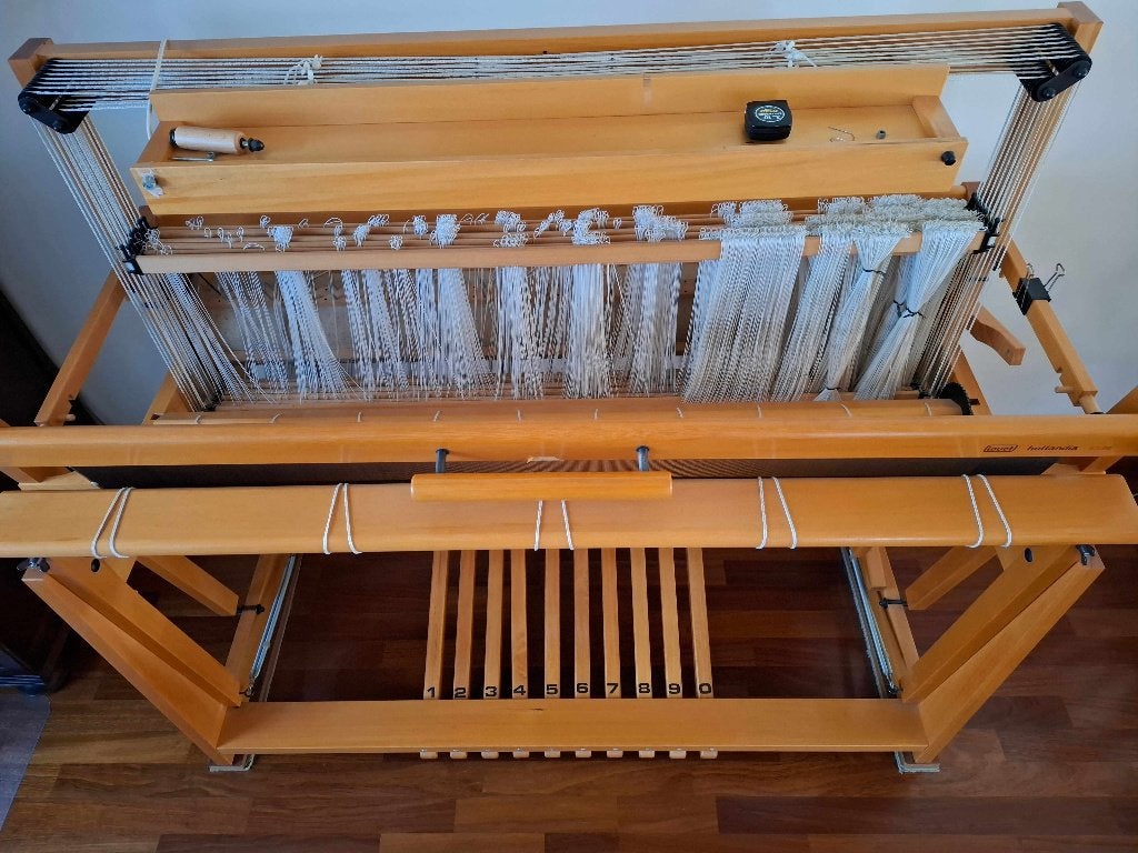 Louët weefgetouw, 8 schachten 130 cm, met toebehoren., Ophalen