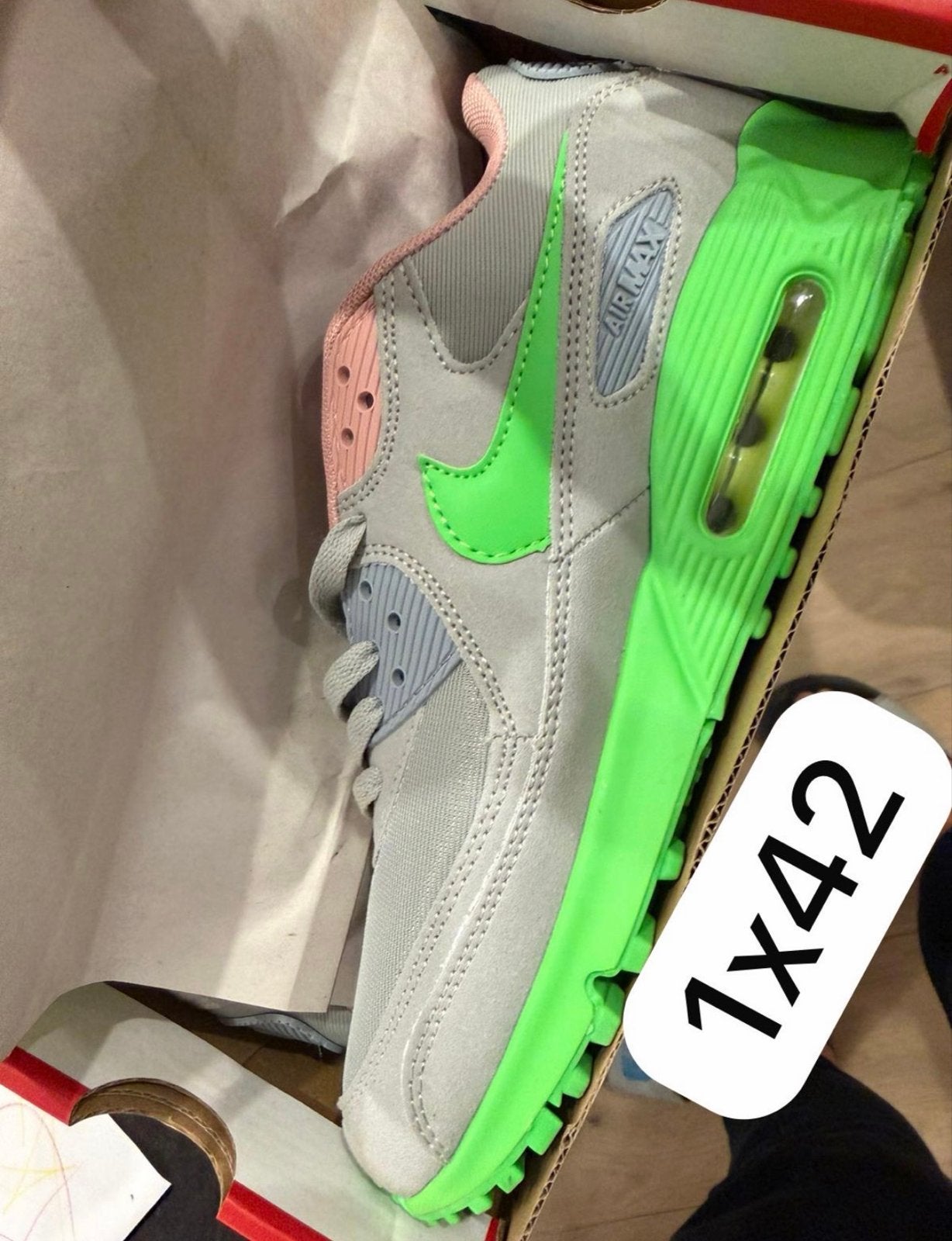 Nike Air Max 90 sneakers, maat 42, Ophalen of Verzenden, Nieuw, Groen, Sneakers of Gympen
