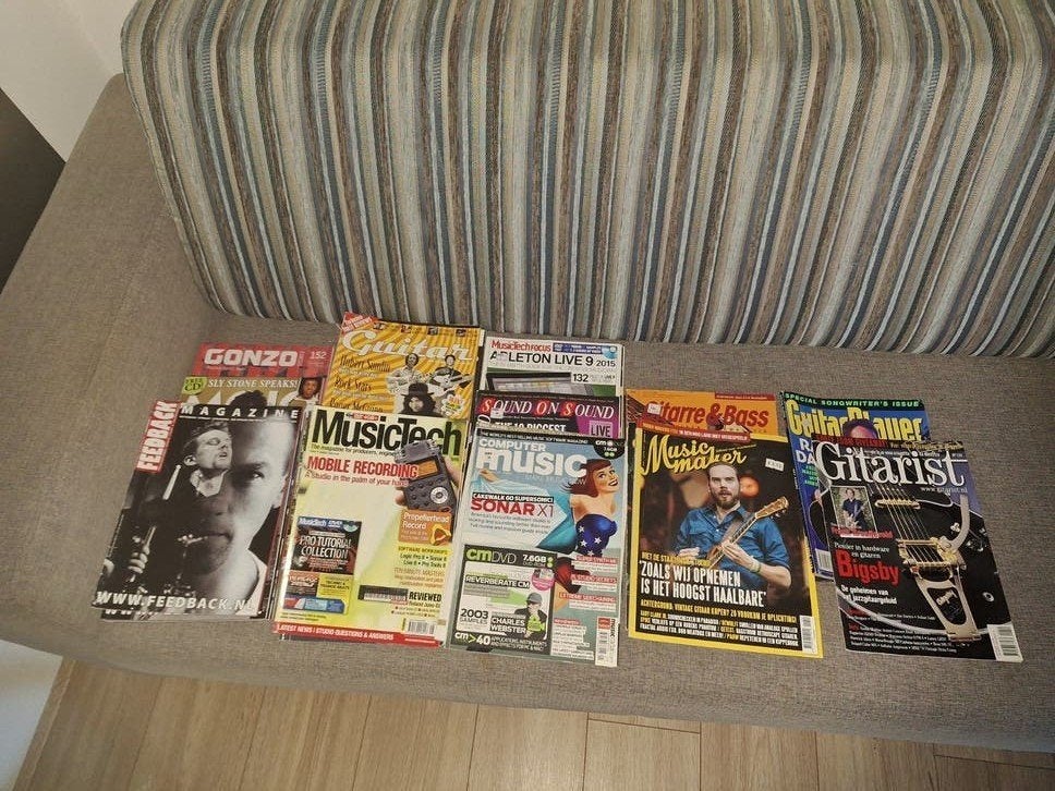 muziekbladen uit allerlei jaren random, Ophalen, Gebruikt, Boek, Tijdschrift of Artikel