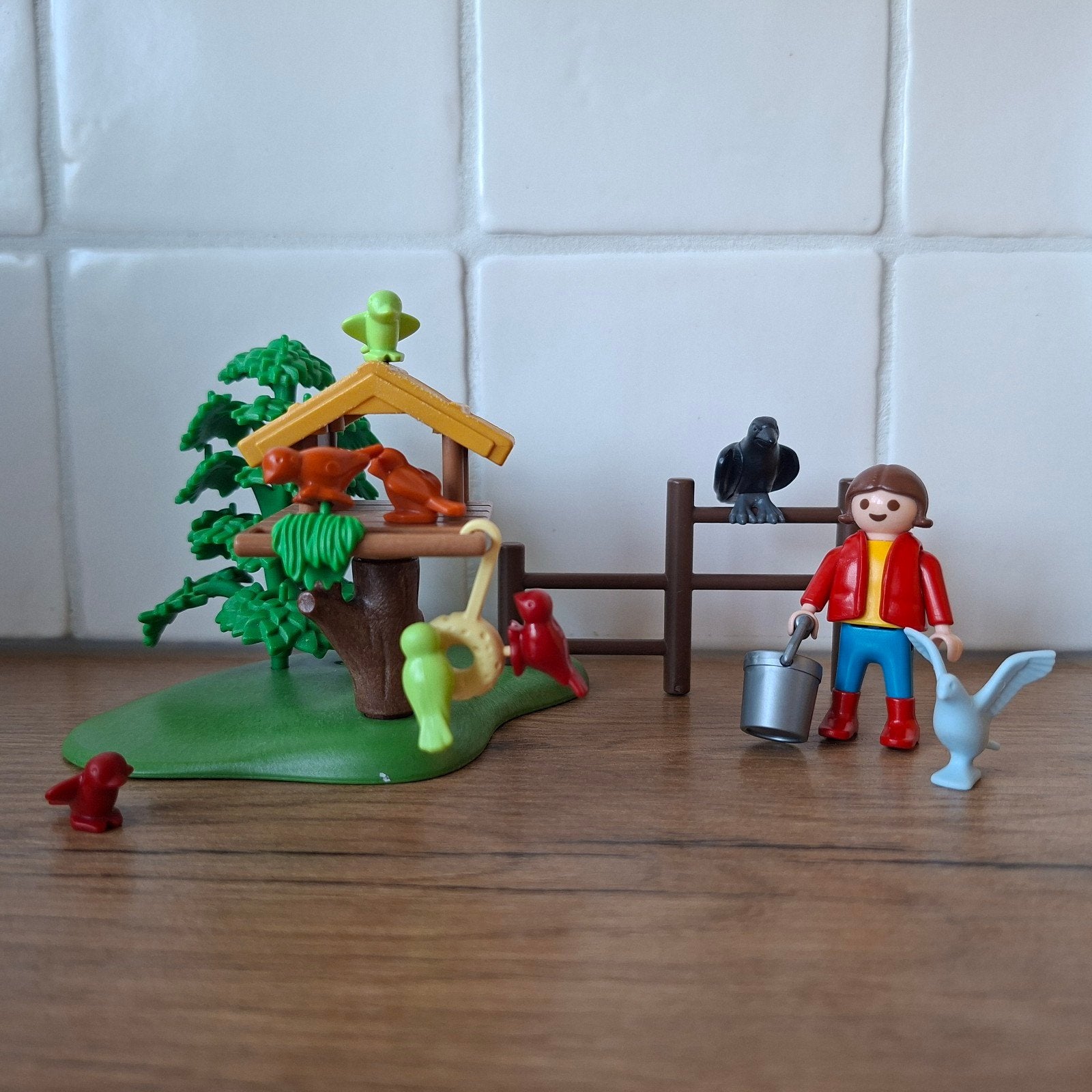 Playmobil 4203 voederhuisje voor vogels, Gebruikt, Complete set, Overige typen, Ophalen of Verzenden