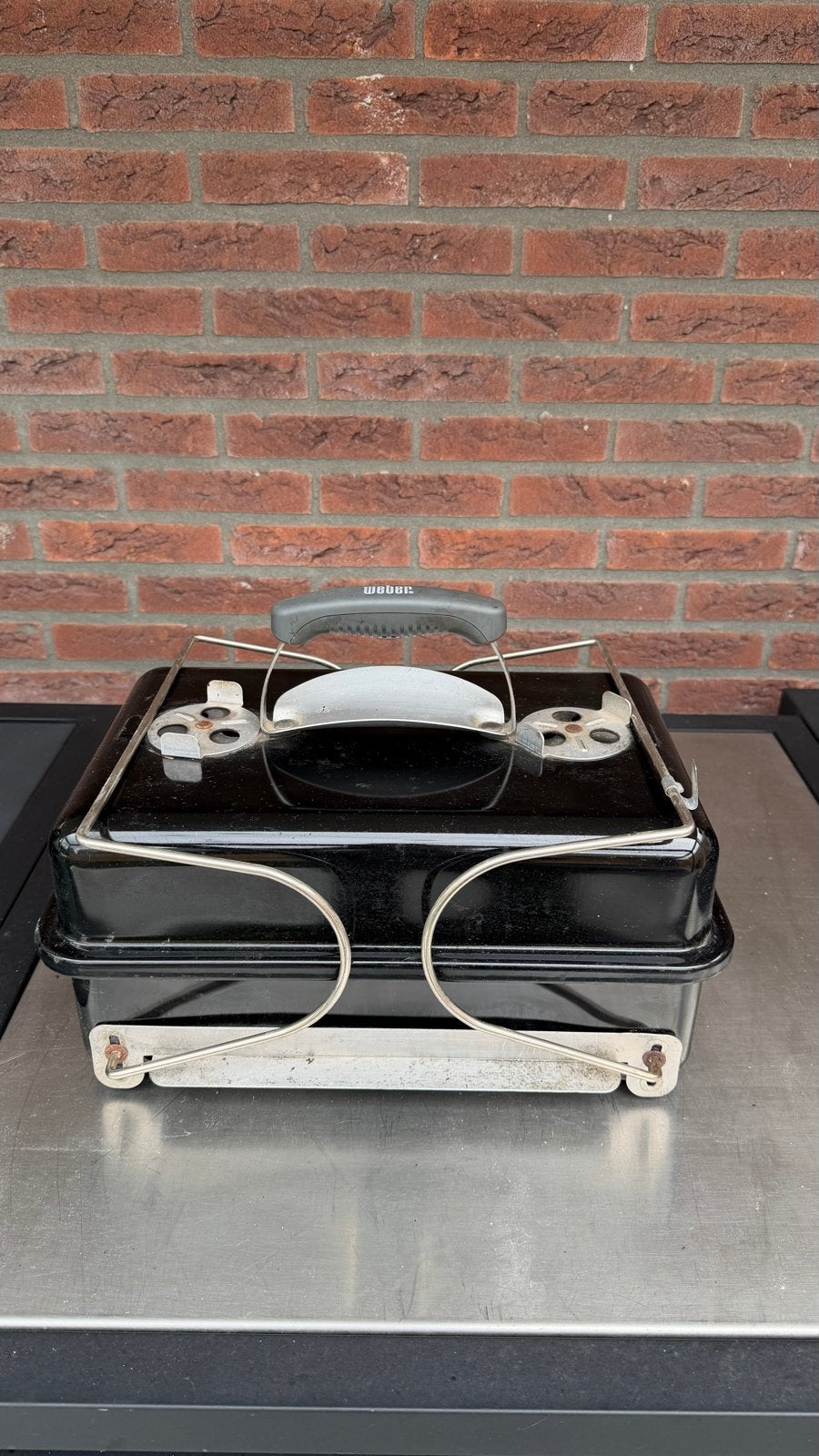 Weber Go Anywhere Houtskoolbarbecue - Compact en Draagbaar, Tuin en Terras, Ophalen of Verzenden, Gebruikt