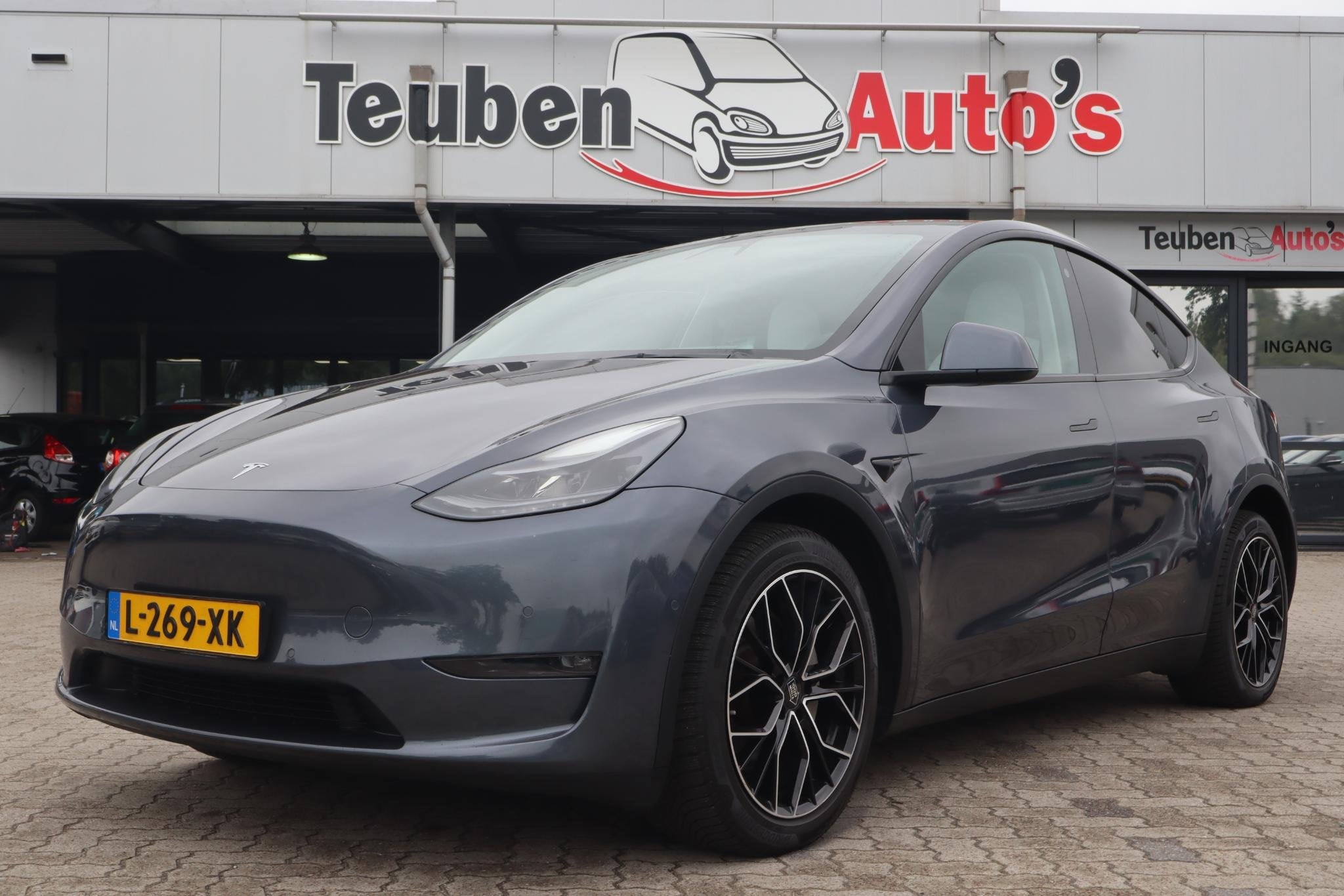Tesla Model Y Long Range AWD 75 kWh | SOH 88% | Full Self-Dr, Auto's, Automaat, Stof, Gebruikt, Origineel Nederlands