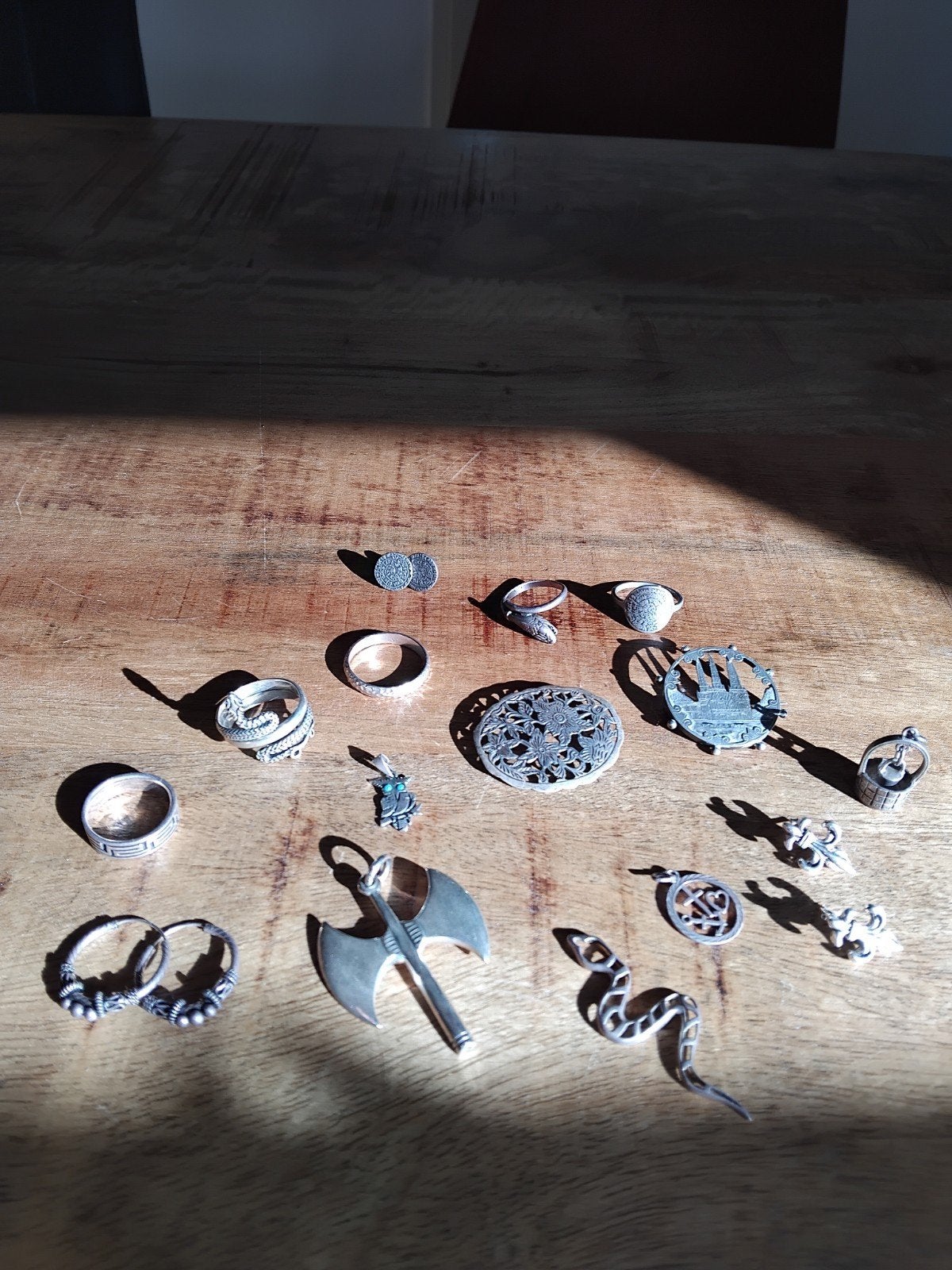Partij zilveren sieraden, totaal 72,80 gram, Ophalen, Zilver, Ring