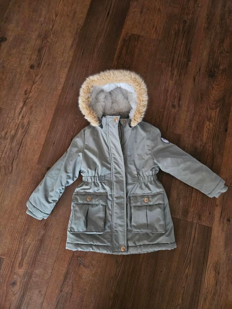 Leuke mintgroene winterjas met teddy voering, Ophalen of Verzenden, Zo goed als nieuw, DOPY DOPU, Meisje
