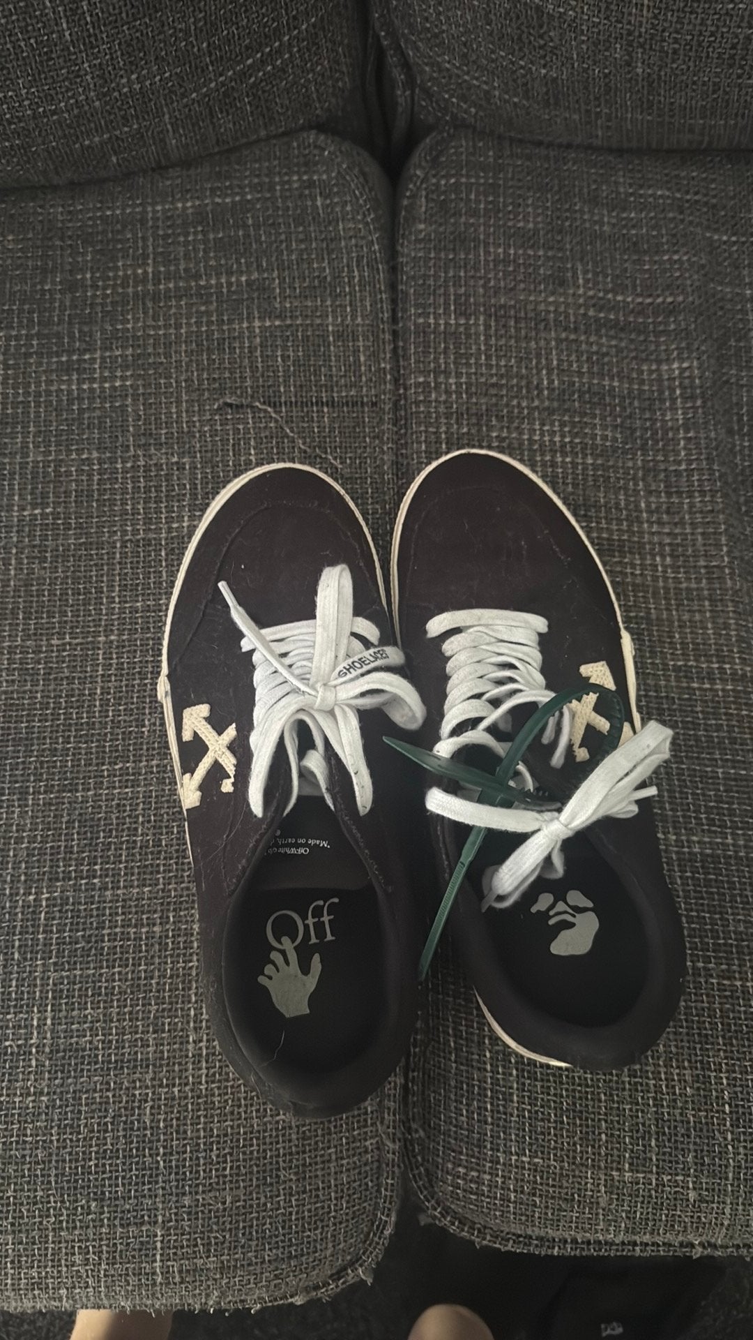 Off white low vulcanized MOET NU WEG, Kleding | Heren, Schoenen, Ophalen, Zo goed als nieuw, Wit