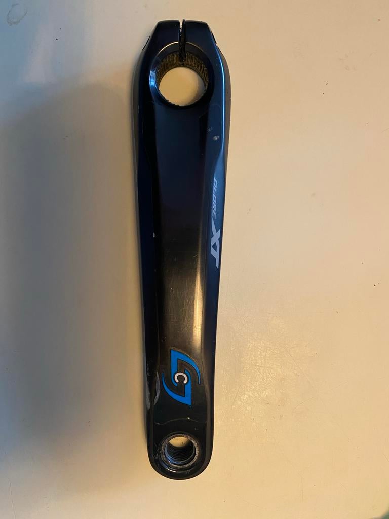 Stages Powermeter XT 8100 linker crank 175mm, Crankstel of Pedalen, Gebruikt, Ophalen of Verzenden, Aluminium