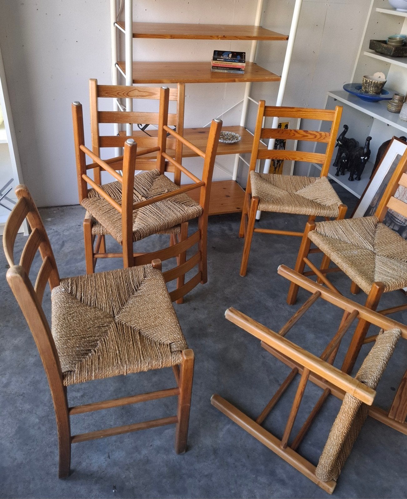 Vintage stoel retro design jaren 70, Ophalen, Gebruikt, Bruin, X