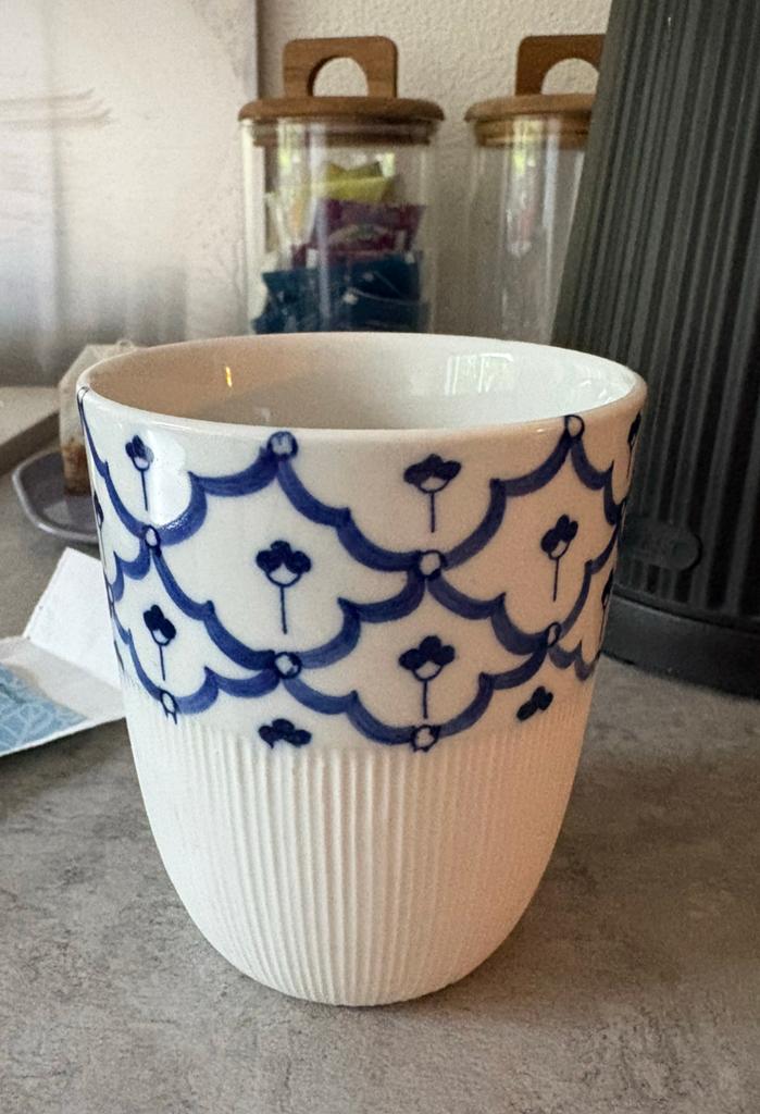 GEZOCHT: Koffiebekers Fair Trade, Huis en Inrichting, Ophalen of Verzenden, Zo goed als nieuw, Overige stijlen, Kop(pen) en/of Schotel(s)