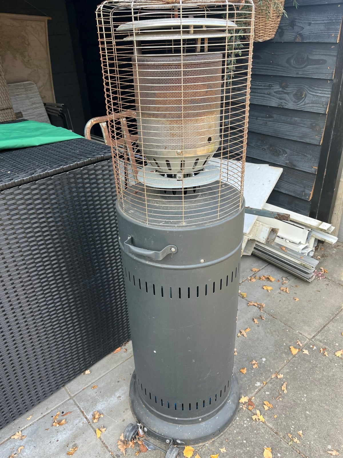 Terrasverwarmer op gas - Gebruikt, Tuin en Terras, Ophalen of Verzenden, Gebruikt, Gas, Vloer