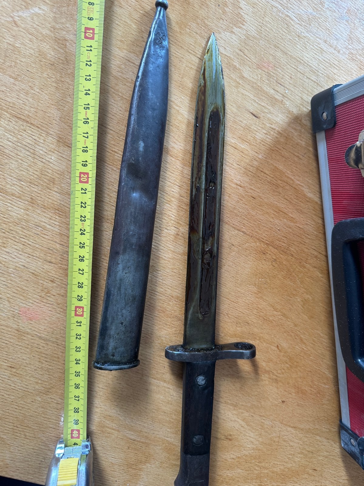 Turkse M1935 bajonet voor op mauser k98 geweer  mes dolk, Verzamelen, Ophalen of Verzenden, Overige gebieden, Mes of Dolk