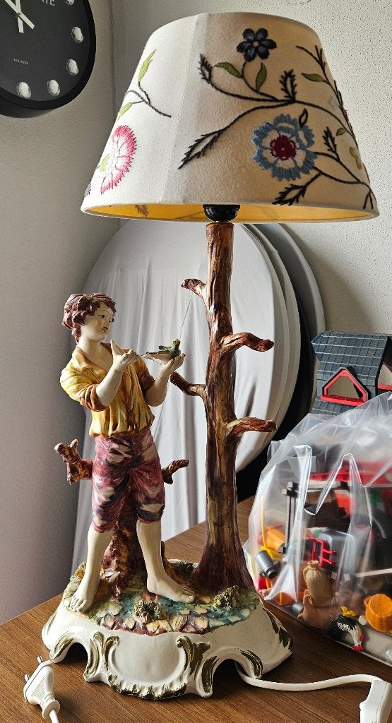 Capodimonte tafellamp, Antiek en Kunst, Ophalen of Verzenden