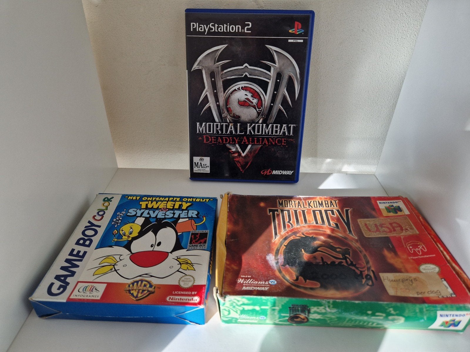 Lege Game Hoesjes Waaronder Mortal Kombat, Gebruikt, Vanaf 18 jaar, Vechten, 2 spelers