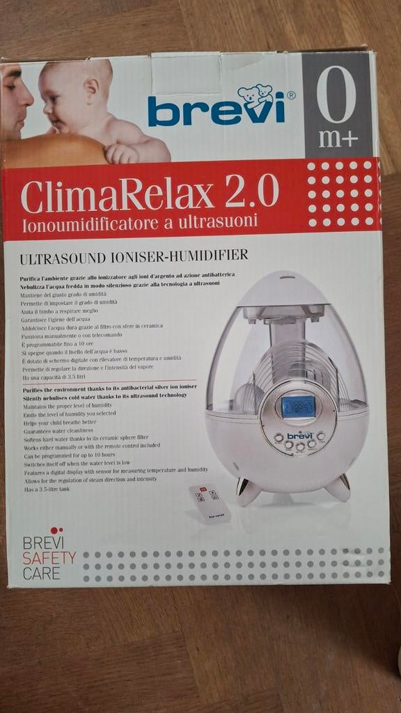 Brevi ClimaRelax 2.0 Luchtbevochtiger & Ionisator, Ophalen of Verzenden, Nieuw, Overige typen