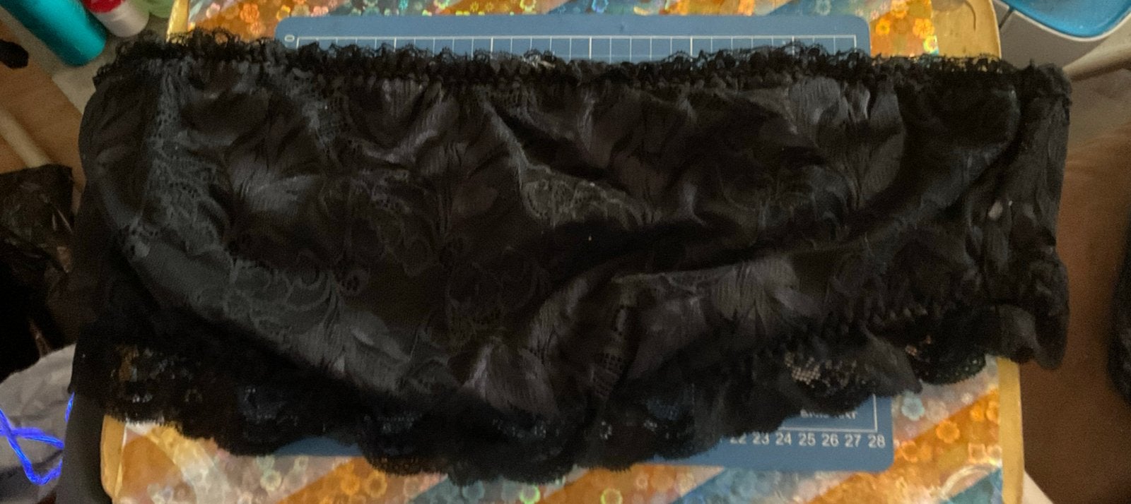 Zwarte, bh, met kant. 5xl, Kleding | Dames, Grote Maten, Ophalen of Verzenden, Zo goed als nieuw