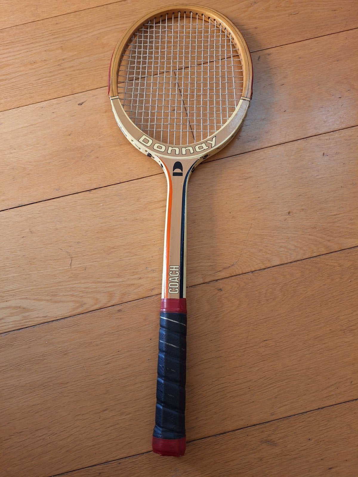 Vintage Donnay Coach Tennisracket - Houten Racket, Ophalen, Gebruikt, Racket, Dunlop