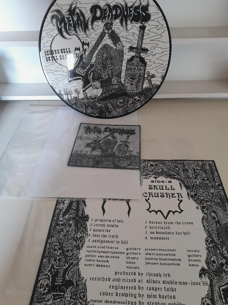 Second Hell / Skull Crusher___________Metal Deadness__Pic LP, Verzenden, Zo goed als nieuw