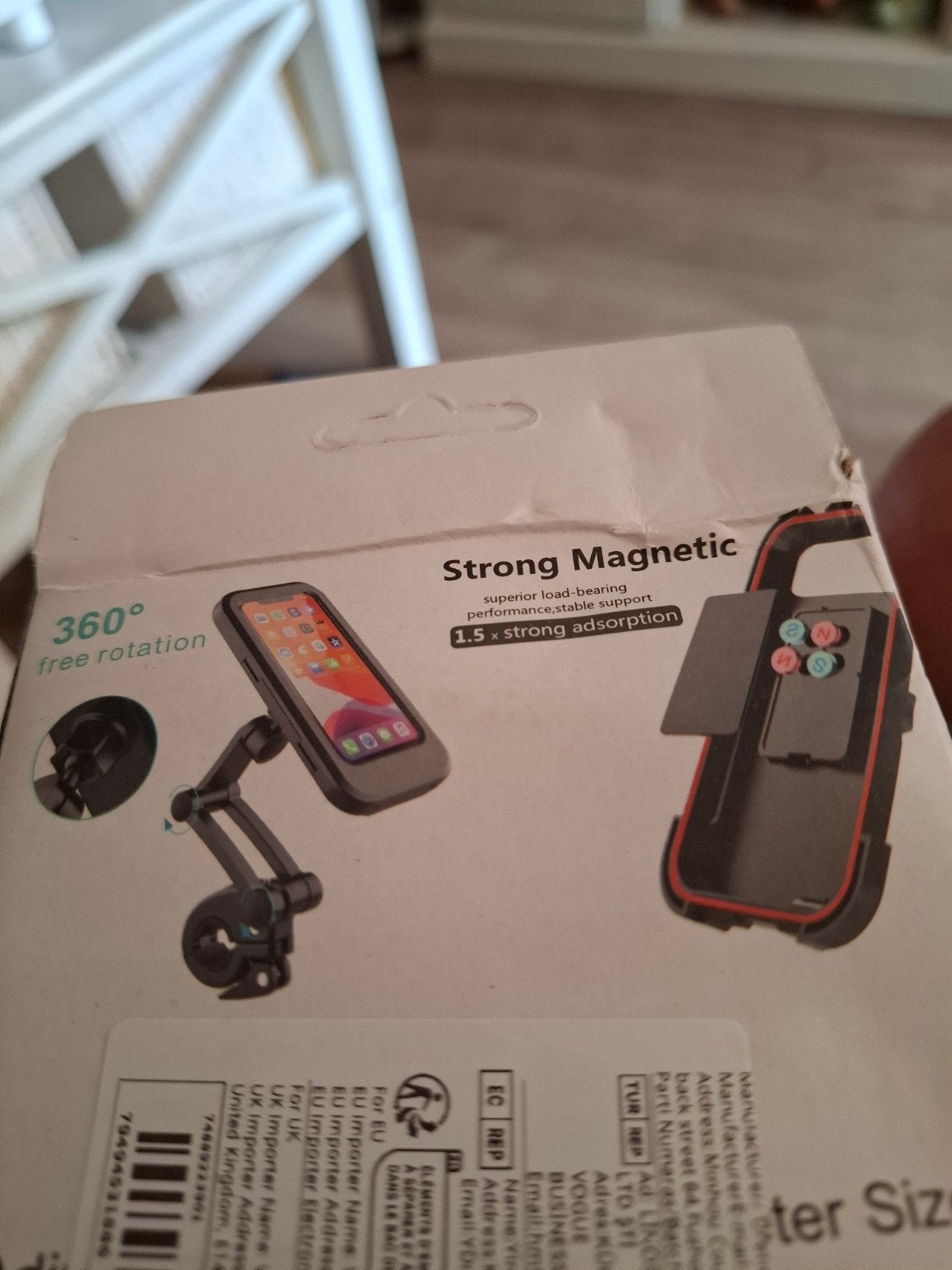 Telefoonhouder voor fiets/motor met 360 rotatie, Ophalen of Verzenden, Nieuw, Overige typen, Universeel