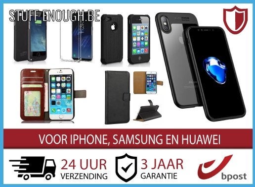 Nieuwe Hoesjes & Flip Cases Phone iPad Samsung Xiaomi Huawei, Kunststof, Verzenden, Nieuw, Hoesje of Tasje