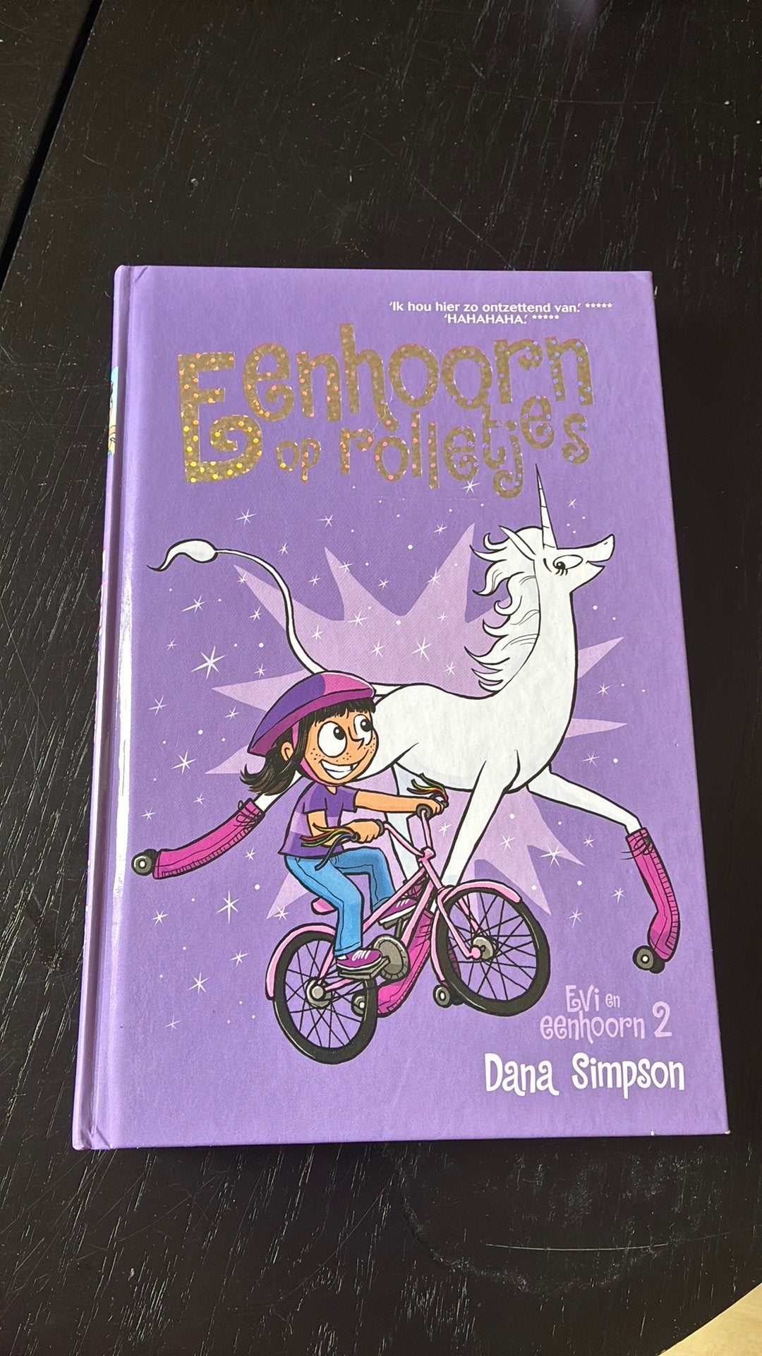 Eenhoorn op rolletjes - Evi en eenhoorn 2, Boeken, Ophalen of Verzenden, Zo goed als nieuw