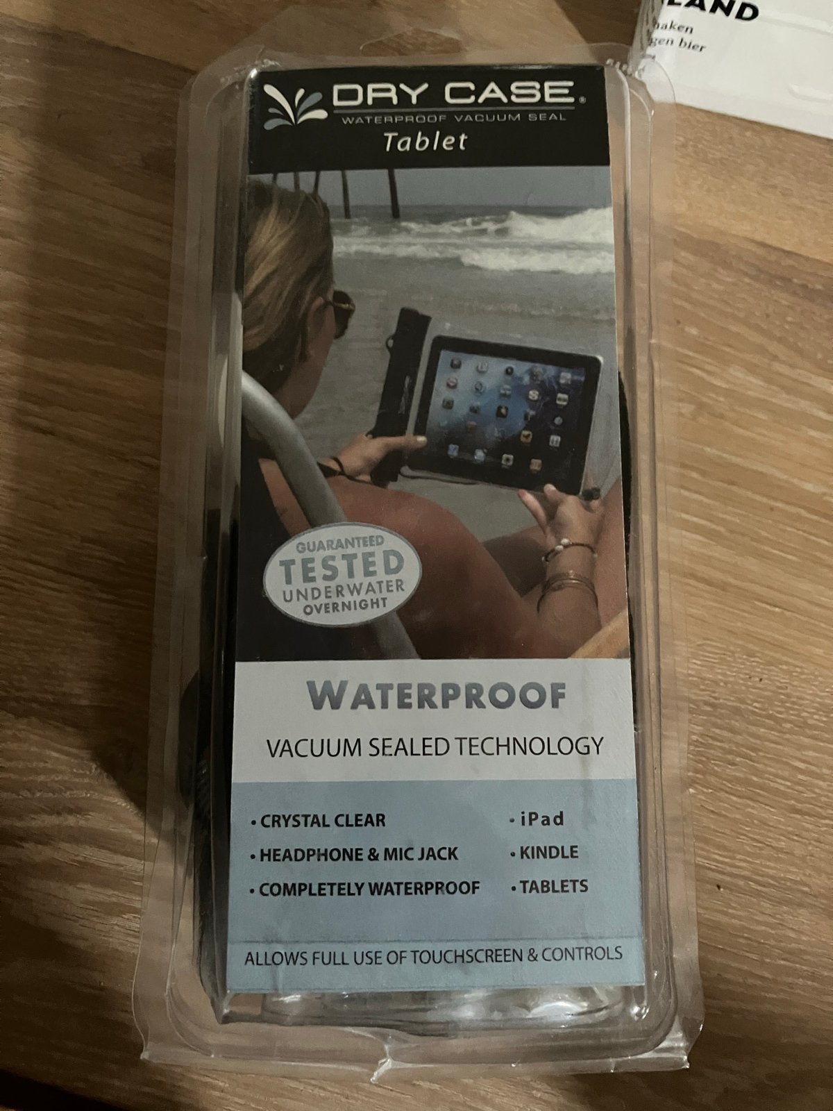 Dry Case Waterdichte Tablet Hoes - Universeel, Ophalen, Zo goed als nieuw, 10 inch, Bescherming voor- en achterkant