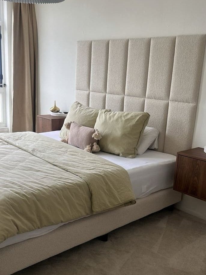 Bed 180x200 boxspring, Ophalen, Zo goed als nieuw, Tweepersoons