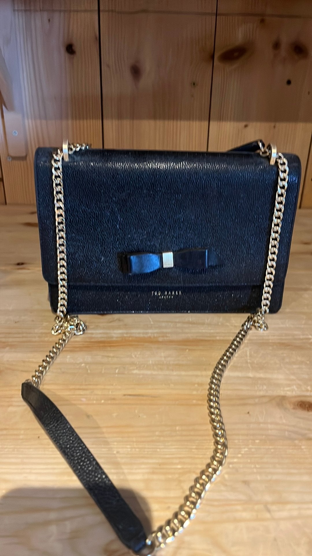 Leren Ted Baker tas, Ophalen of Verzenden, Zo goed als nieuw, Zwart